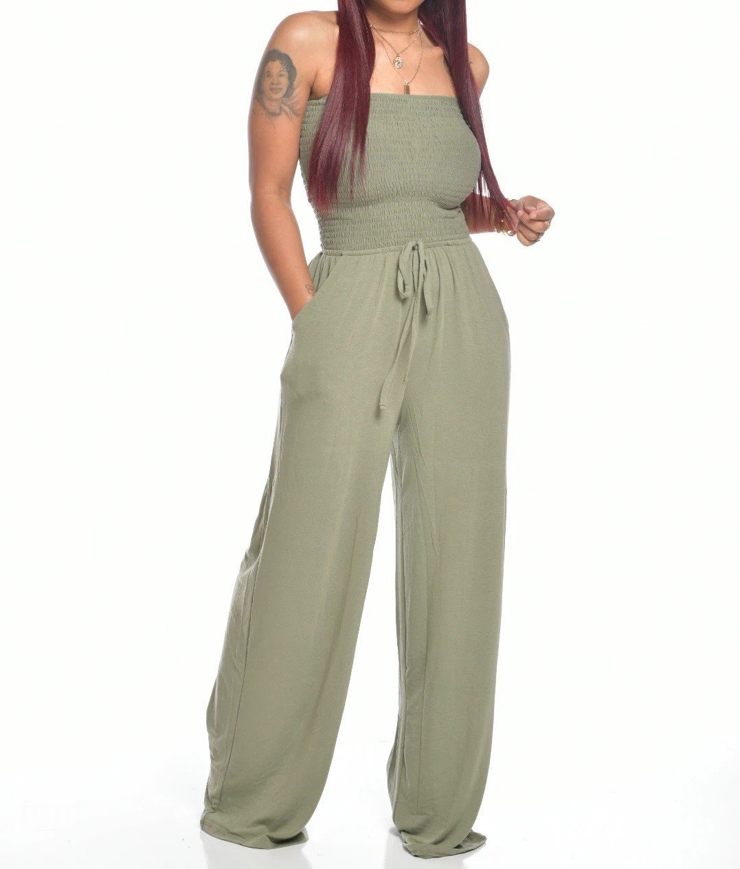 (🎁2026 Nieuwjaar-Hot Sale🎁)❤️Newest Strapless Taille Jumpsuit❤️