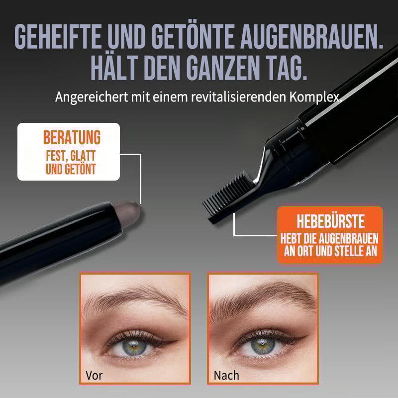 🌟Hör auf, deine Augenbrauen zu vernachlässigen – mit diesem einfachen 2-in-1 Augenbrauenstift