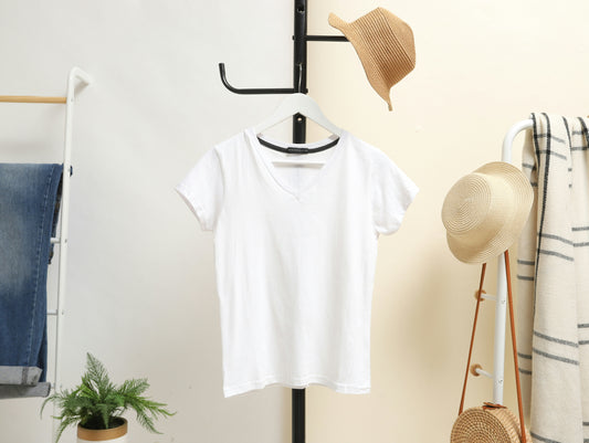 Essential V-Neck White T-Shirt