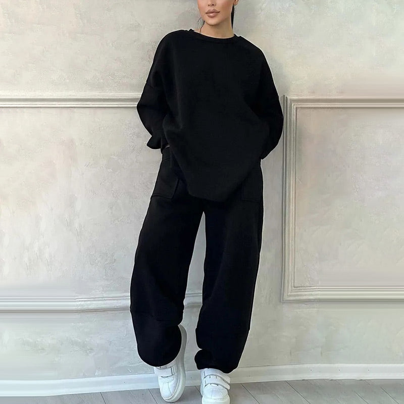 2-delige oversized sweatshirtset voor dames